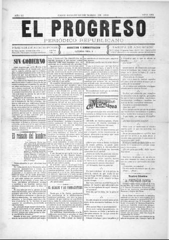 'El Progreso' - Año 3 Número 285 - 1909 marzo 20