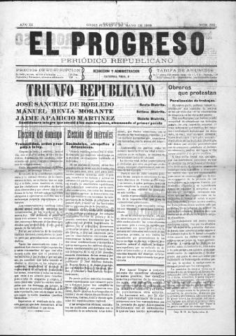'El Progreso' - Año 3 Número 292 - 1909 mayo 6