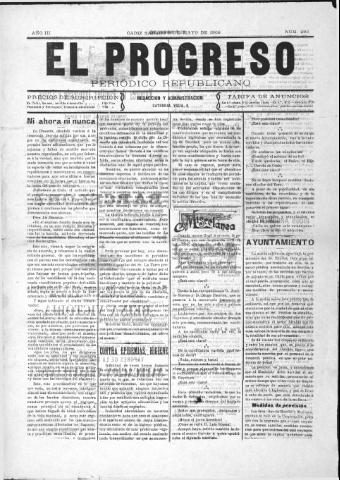 'El Progreso' - Año 3 Número 293 - 1909 mayo 8