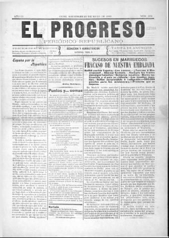 'El Progreso' - Año 3 Número 294 - 1909 mayo 12