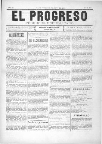 'El Progreso' - Año 3 Número 296 - 1909 mayo 20