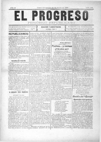 'El Progreso' - Año 3 Número 297 - 1909 mayo 26