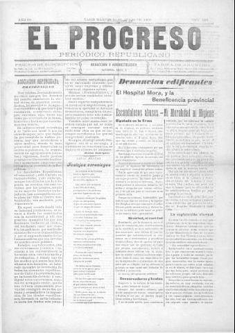 'El Progreso' - Año 3 Número 298 - 1909 junio 1