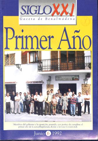 'Siglo XXI  : gaceta de Benalmádena' - Número 6 - 1992 junio 1