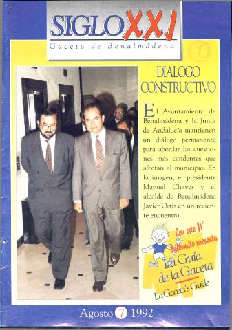 'Siglo XXI  : gaceta de Benalmádena' - Número 7 - 1992 agosto 1