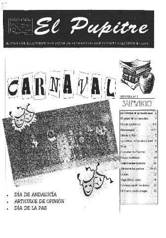 'El pupitre  : revista de la comunidad escolar' - Número 2 - 1998 diciembre 31