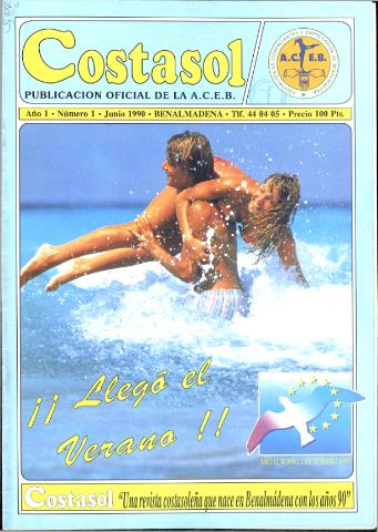 'Costasol  : Publicación oficial de la A.C.E.B.' - Año 1 Número 1 - 1990 junio 1