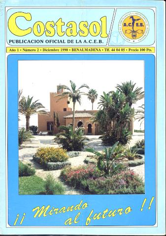 'Costasol  : Publicación oficial de la A.C.E.B.' - Año 1 Número 2 - 1990 diciembre 1