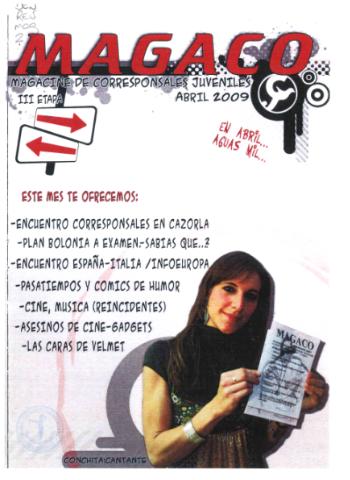 'Magaco  : magazín de corresponsales juveniles' - Etapa 2 Número 10 - 2009 abril 1