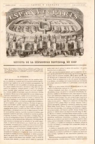 'España en Paris  : revista de la Exposición Universal de 1867' - Número 7 - 1867 agosto 15