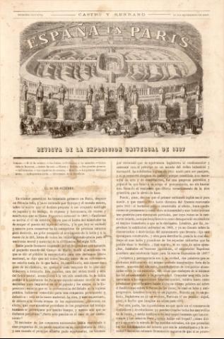 'España en Paris  : revista de la Exposición Universal de 1867' - Número 9 - 1867 septiembre 15