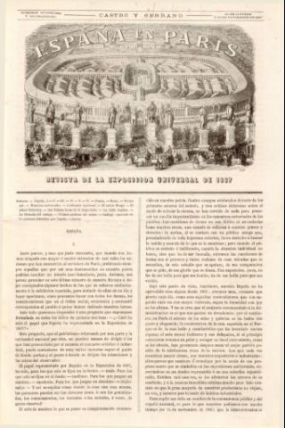 'España en Paris  : revista de la Exposición Universal de 1867' - Número 12 - 1867 octubre 30