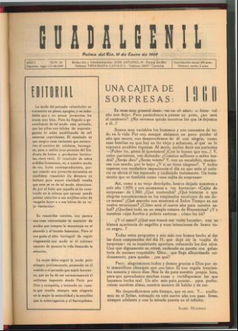 'Guadalgenil' - Año 1 Número 30 - 1960 enero 10
