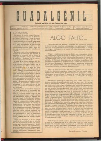 'Guadalgenil' - Año 2 Número 31 - 1960 enero 17