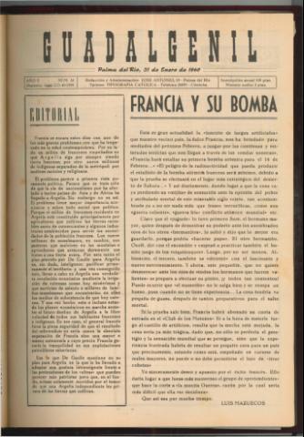 'Guadalgenil' - Año 2 Número 33 - 1960 enero 31