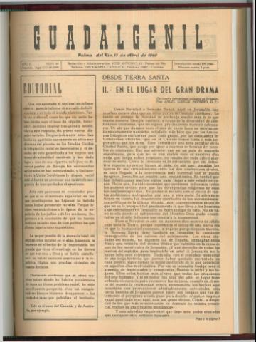 'Guadalgenil' - Año 2 Número 44 - 1960 abril 17