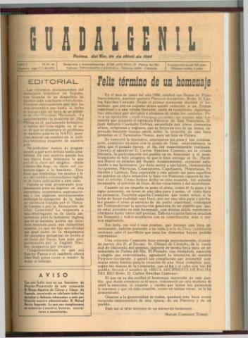 'Guadalgenil' - Año 2 Número 45 - 1960 abril 24