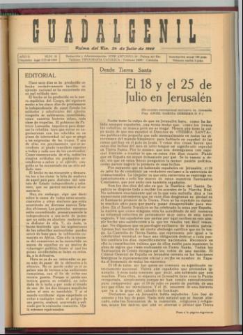 'Guadalgenil' - Año 2 Número 58 - 1960 julio 24