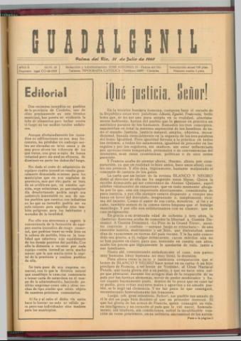 'Guadalgenil' - Año 2 Número 59 - 1960 julio 31