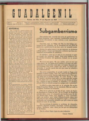 'Guadalgenil' - Año 2 Número 61 - 1960 agosto 14