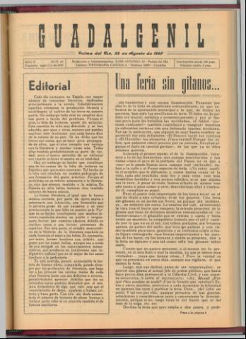 'Guadalgenil' - Año 2 Número 63 - 1960 agosto 28