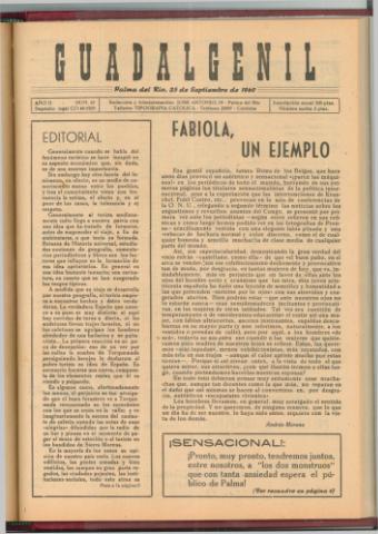'Guadalgenil' - Año 2 Número 67 - 1960 septiembre 25