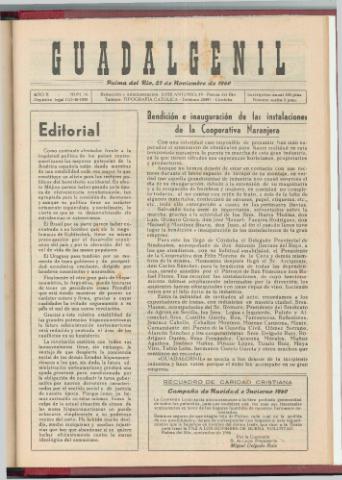 'Guadalgenil' - Año 2 Número 76 - 1960 noviembre 27