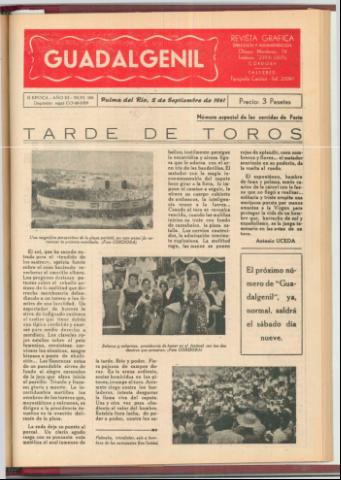 'Guadalgenil' - Epoca 2 Año 3 Número 108 - 1961 septiembre 02