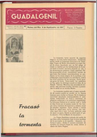 'Guadalgenil' - Epoca 2 Año 3 Número 109 - 1961 septiembre 09