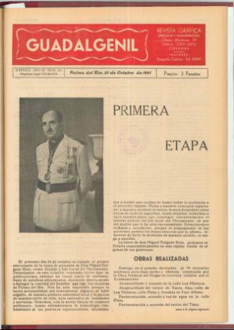 'Guadalgenil' - Epoca 2 Año 3 Número 112 - 1961 octubre 21