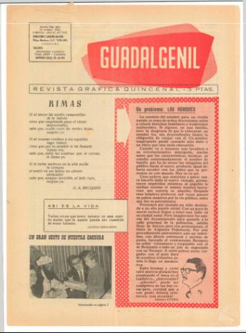 'Guadalgenil' - Epoca 2 Año 3 Número 118 - 1962 enero 13