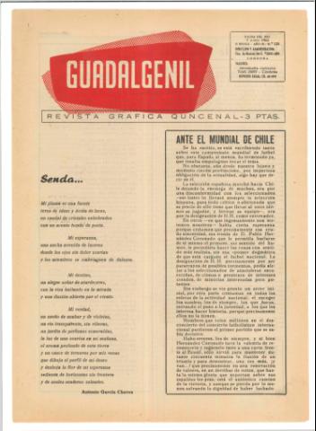 'Guadalgenil' - Epoca 2 Año 3 Número 128 - 1962 junio 09