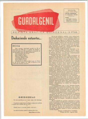 'Guadalgenil' - Epoca 2 Año 3 Número 132 - 1962 agosto 10
