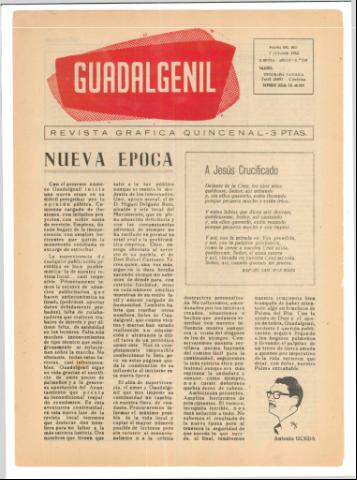 'Guadalgenil' - Epoca 2 Año 4 Número 134 - 1962 octubre 07