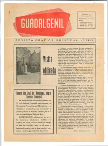 'Guadalgenil' - Epoca 2 Año 4 Número 137 - 1962 noviembre 15