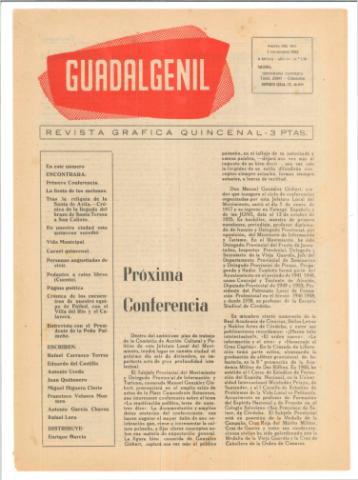 'Guadalgenil' - Epoca 2 Año 4 Número 138 - 1962 diciembre 01