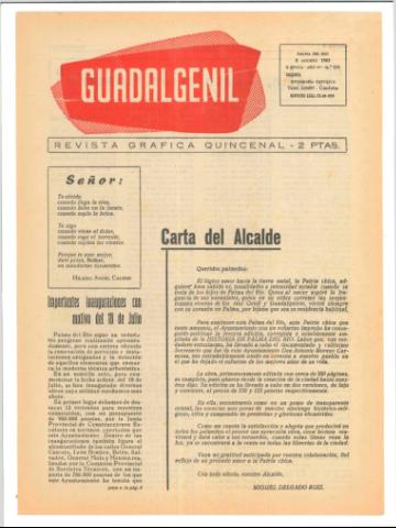 'Guadalgenil' - Epoca 2 Año 4 Número 153 - 1963 agosto 08