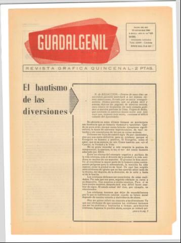 'Guadalgenil' - Epoca 2 Año 4 Número 155 - 1963 septiembre 10