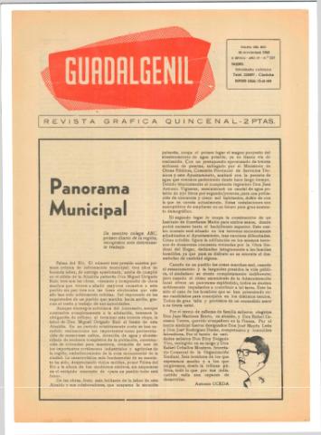 'Guadalgenil' - Epoca 2 Año 4 Número 157 - 1963 noviembre 26