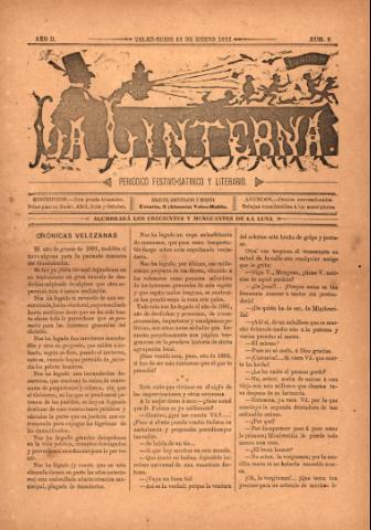 'La Linterna : Periódico Humorístico, Satírico y Literario' - Año 2 Número 8 - 1892 enero 15