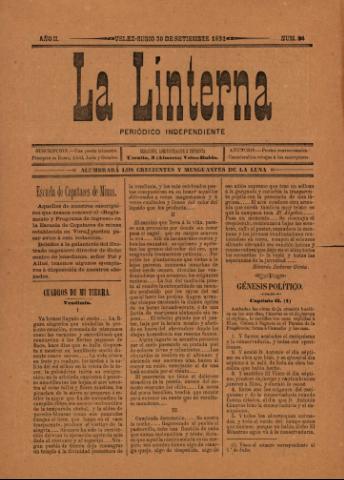 'La Linterna : Periódico Humorístico, Satírico y Literario' - Año 2 Número 24 - 1892 septiembre 30