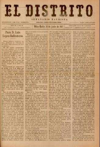 'El Distrito : semanario maurista' - Año 3 Número 78 - 1917 junio 24