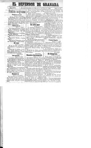 'El Defensor de Granada  : diario político independiente' - Año XVII Número 9185  - 1896 Julio 08