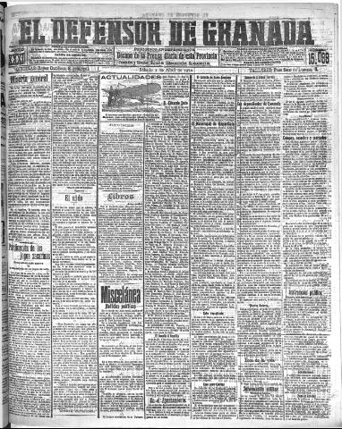 'El Defensor de Granada  : diario político independiente' - Año XXXI Número 15099  - 1910 Abril 02
