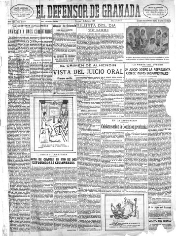 'El Defensor de Granada  : diario político independiente' - Año XLIX Número 25079 Ed. Mañana - 1927 Julio 01