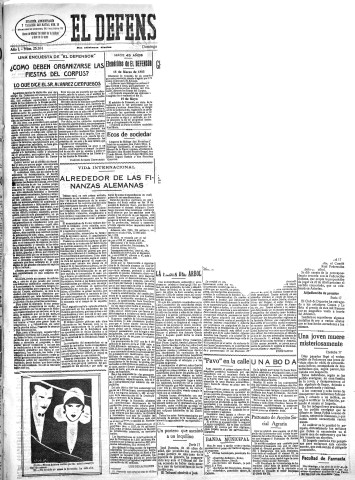 'El Defensor de Granada  : diario político independiente' - Año L Número 25584 Ed. Mañana - 1928 Marzo 18