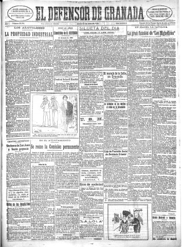 'El Defensor de Granada  : diario político independiente' - Año L Número 25741 Ed. Mañana - 1928 Junio 21