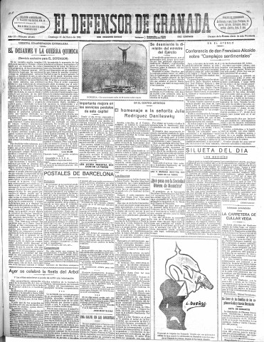 'El Defensor de Granada  : diario político independiente' - Año LII Número 27402 Ed. Mañana - 1931 Marzo 15