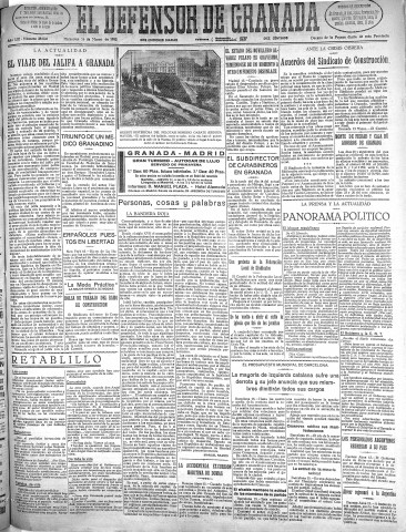 'El Defensor de Granada  : diario político independiente' - Año LIII Número 28026 Ed. Mañana - 1932 Marzo 16