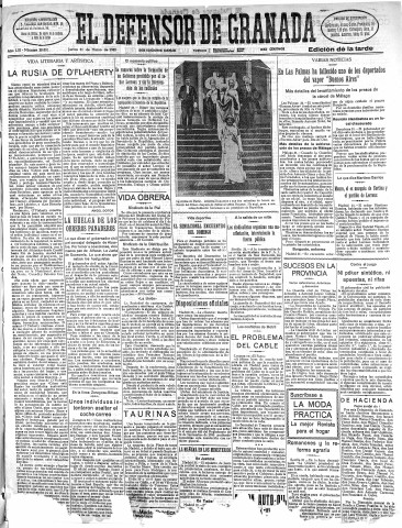 'El Defensor de Granada  : diario político independiente' - Año LIII Número 28051 Ed. Tarde - 1932 Marzo 31